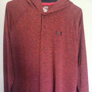 Men's Loose Heatgear  Red/Black Shirt